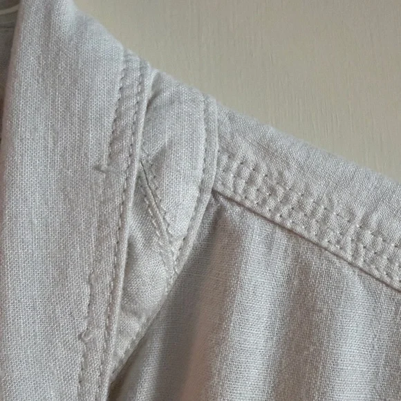 3 for $25! Style & Co. White Linen Blend Lightweight Utility Jacket, M - Picture 8 of 8